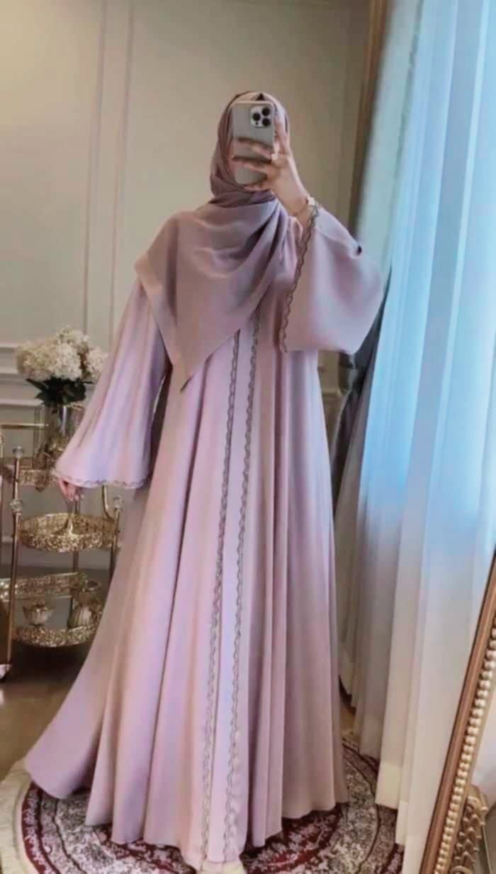 Stone Lace Lota Borka with Hijab full set
