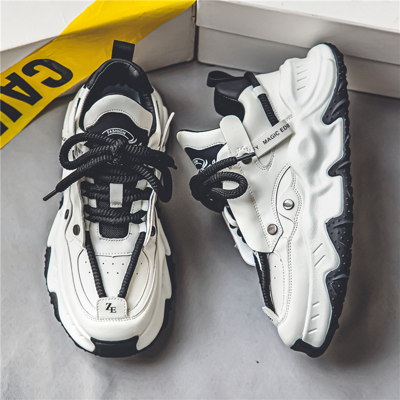 Height-Enhancing White Shoes