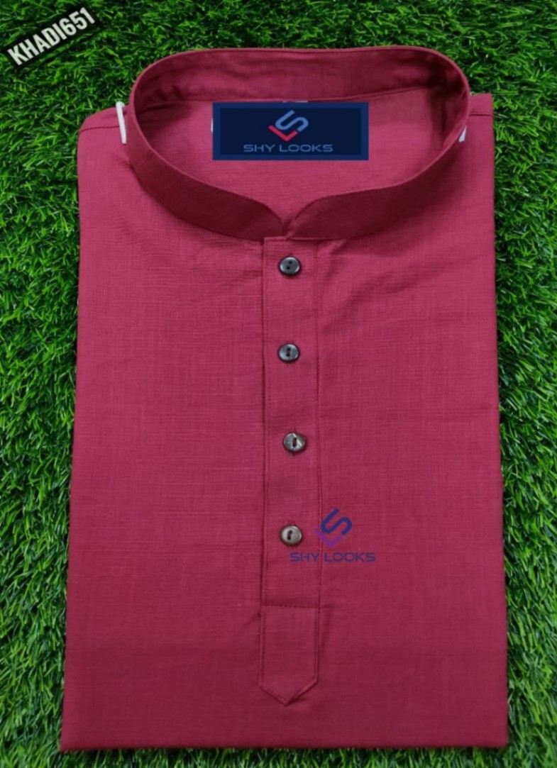 Premium Semi Long Khadi Punjabi